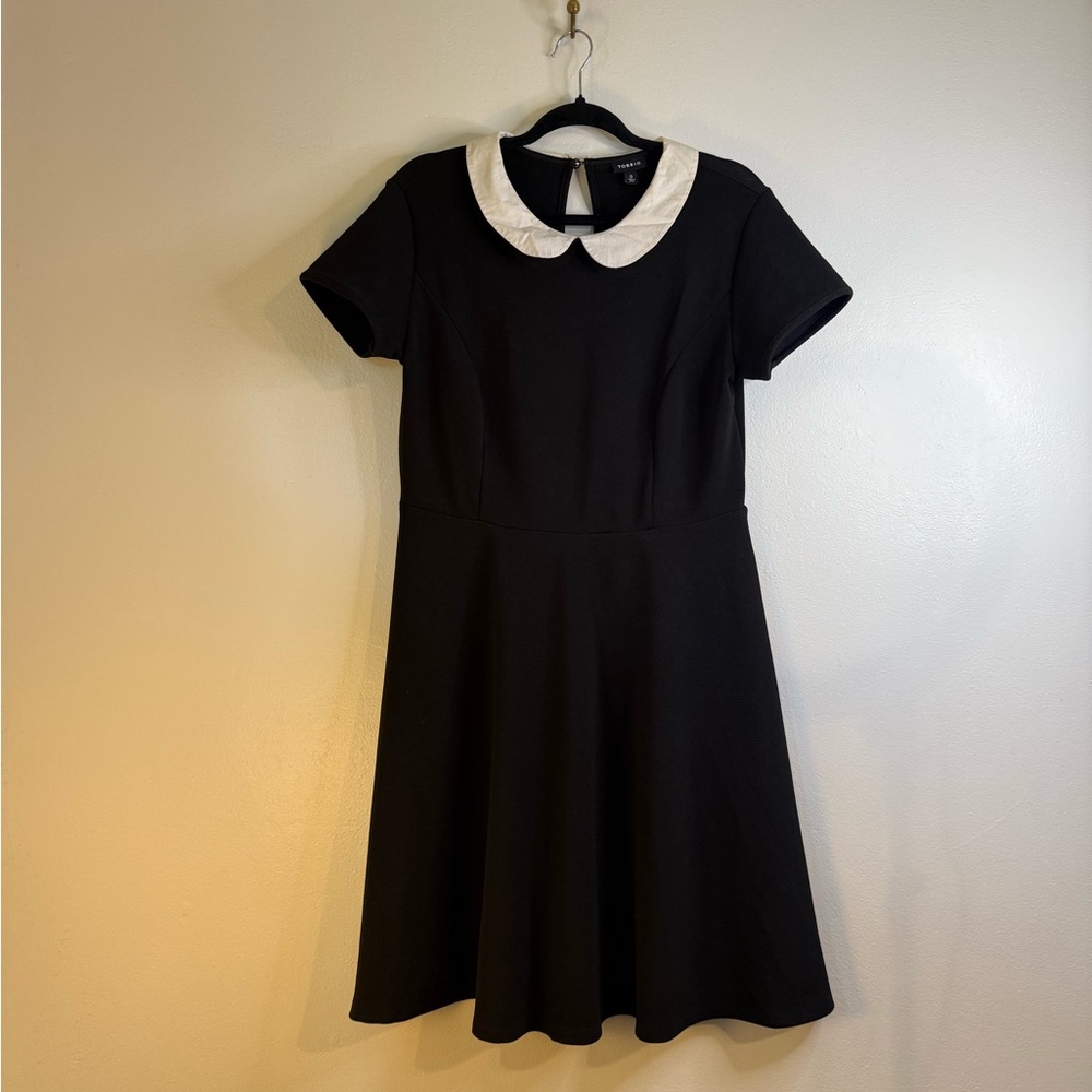 Torrid Black Dress with White Collar